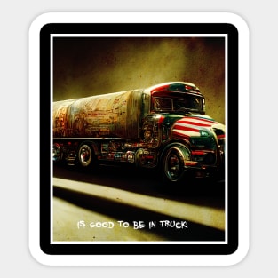 trucker life Sticker